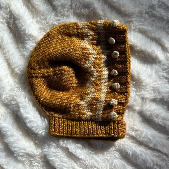 Misha & Puff Zig Zag Bonnet Merino Wool 6-12 mo - Picture 2 of 6